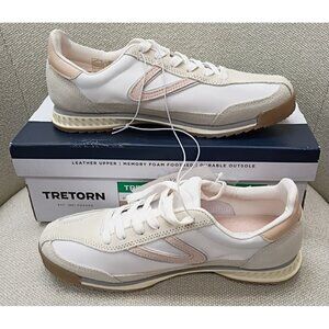 Tretorn Women's Hailey Sneaker Size 7.5 Running Casual Leather Memory Foam NIB